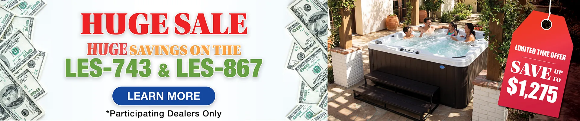 Calspas hot tub being used in a family setting - Lanesborough